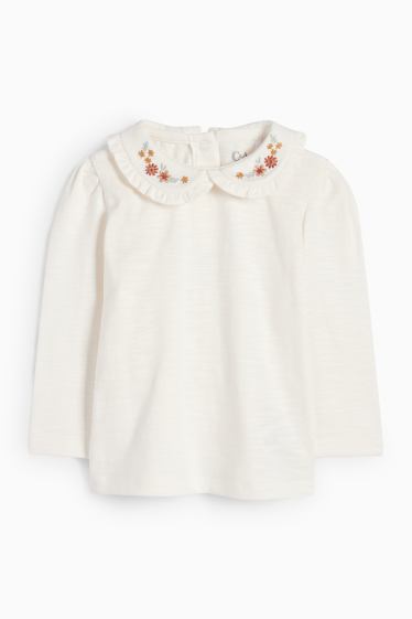 Baby: meisjes - Bloemetjes - babyoutfit - 2-delig - mintgroen
