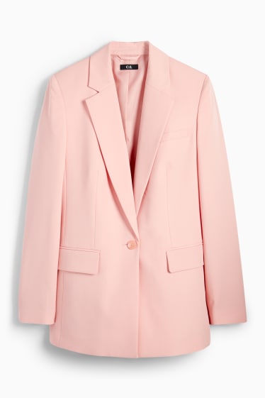 Damen - Oversized-Longblazer - pink