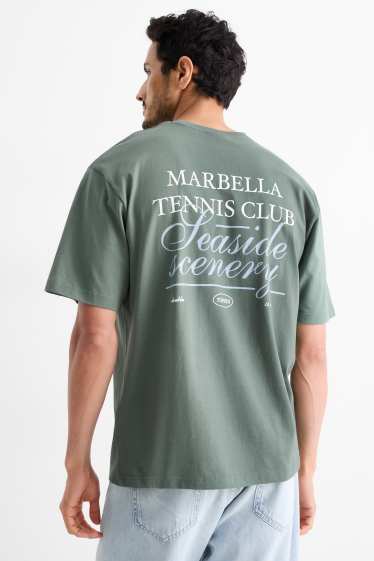 Men - T-shirt - relaxed fit - green