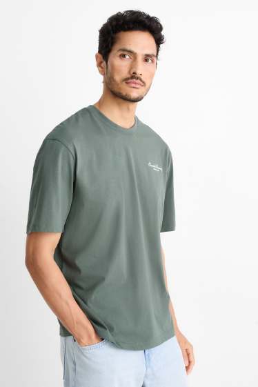 Men - T-shirt - relaxed fit - green
