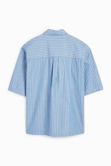 Herren - Hemd - Relaxed Fit - Kent - gestreift - blau