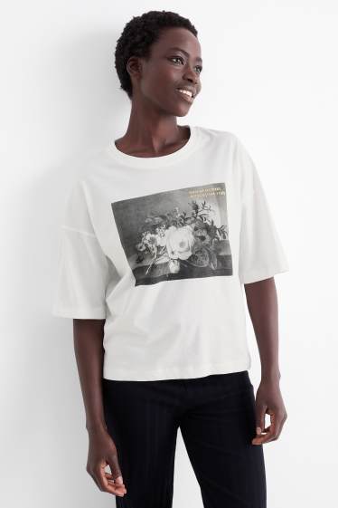 Women - T-shirt - relaxed fit - Rachel Ruysch - white