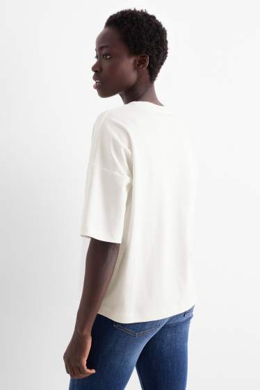 Damen - T-Shirt - Regular Fit - weiss