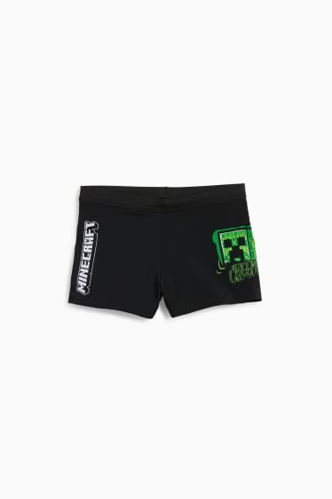 Kinderen: jongens - Minecraft - zwembroek - LYCRA® XTRA LIFE™ - zwart