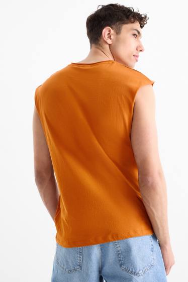 Pánské - Tank top - oranžová