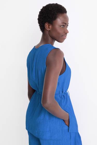 Damen - Blusentop - blau