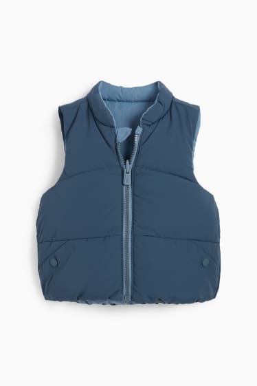 Baby Jungen - Fuchs - Baby-Wende-Steppweste - wasserabweisend - dunkelblau