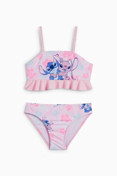 Kinder Mädchen - Lilo & Stitch - Bikini - LYCRA® XTRA LIFE™ - 2 teilig - rosa