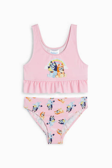 Děti - dívky - Bluey - bikiny - LYCRA® XTRA LIFE™ - 2dílné - růžová