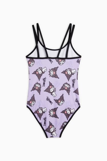 Children Girls - Kuromi - swimsuit - LYCRA® XTRA LIFE™ - light violet