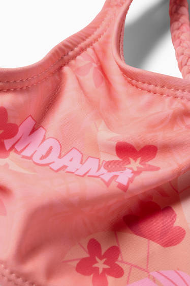 Kinderen: meisjes - Vaiana - bikini - LYCRA® XTRA LIFE™ - 2-delig - gebloemd - donker rose