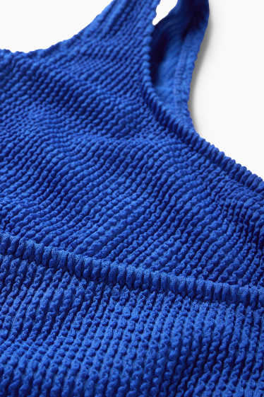 Bambine - Bikini - LYCRA® XTRA LIFE™ - 2 pezzi - tessuto tramato - blu