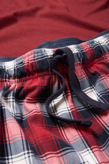 Herren - Shorty-Pyjama - rot