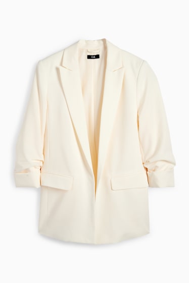 Damen - Blazer - Relaxed Fit - cremeweiss