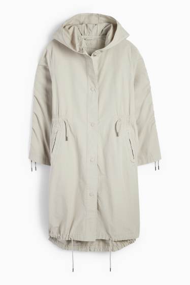 Donna - Parka con cappuccio - grigio chiaro