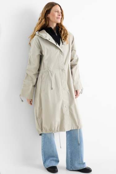 Donna - Parka con cappuccio - grigio chiaro