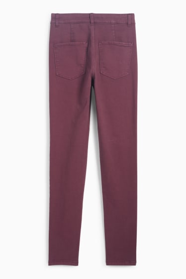 Damen - Jegging Jeans - High Waist - lila
