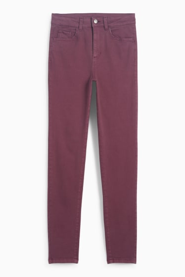 Damen - Jegging Jeans - High Waist - lila