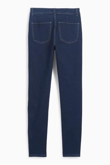 Femei - Jegging jeans - talie înaltă - denim-albastru închis