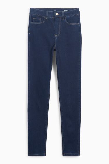 Femei - Jegging jeans - talie înaltă - denim-albastru închis