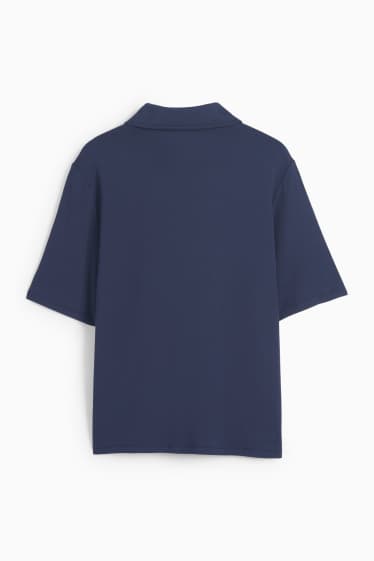 Women - Basic blouse - dark blue