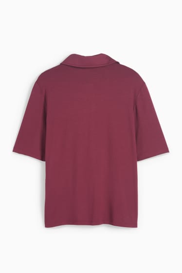Dames - Basic blouse - bordeaux