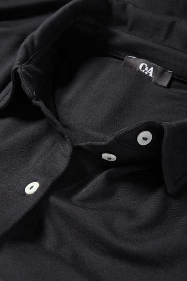 Dames - Basic blouse - zwart