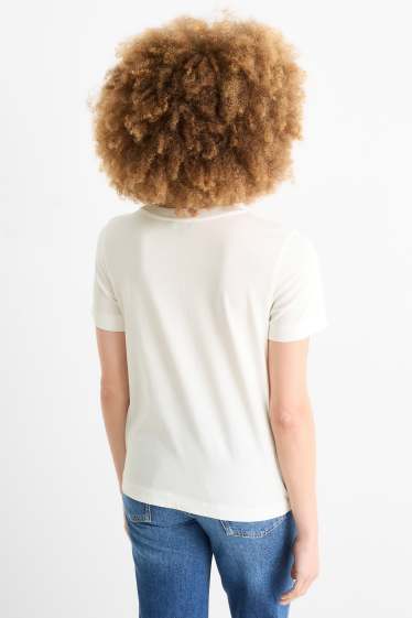 Dames - T-shirt - regular fit - wit