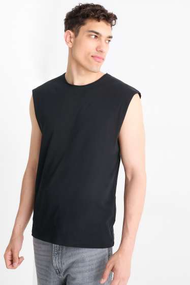 Pánské - Tank top - černá