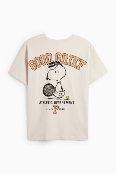 Damen - T-Shirt - Oversized - Peanuts - hellbeige