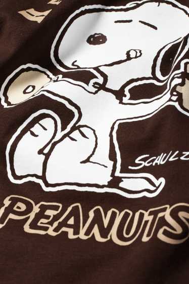 Women - T-shirt - oversized - Peanuts - dark brown
