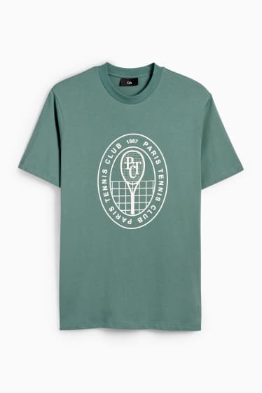 Pánské - Tričko - regular fit - zelená