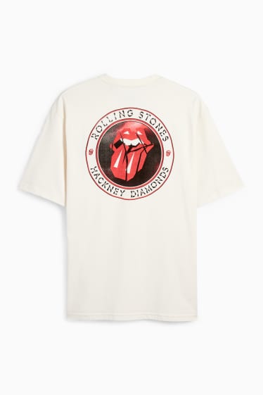 Men - T-shirt - relaxed fit - Rolling Stones - cremewhite