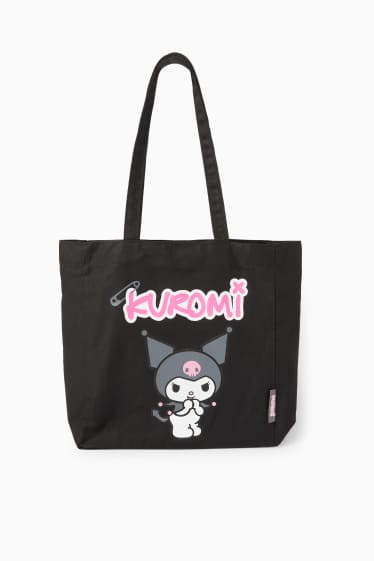 Kinderen: meisjes - Kuromi - grote shopper - zwart