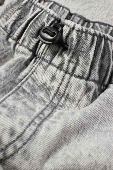 Kinder Jungen - Cargo Jeans - helljeansgrau