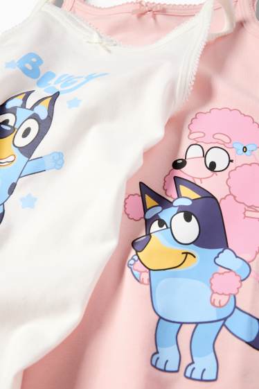Kinder Mädchen - Multipack 2er - Bluey - Singlet - weiss