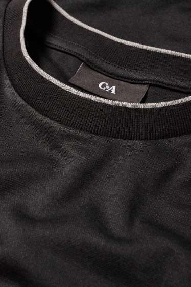 Heren - T-shirt - regular fit - zwart