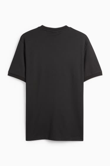 Heren - T-shirt - regular fit - zwart