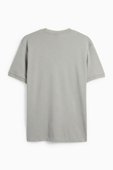 Heren - T-shirt - regular fit - grijs