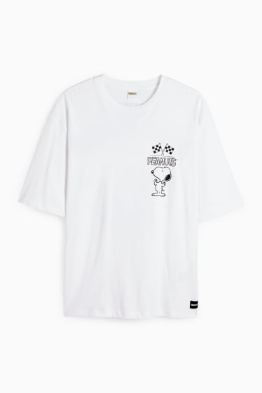 Herren - T-Shirt - Oversized - Peanuts - weiss