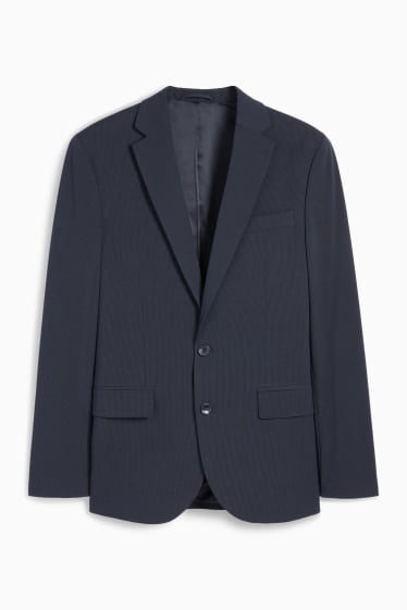 Herren - Baukasten-Sakko - Slim Fit - Flex - LYCRA® - gestreift - dunkelblau