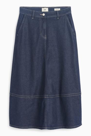 Damen - Jeansrock - dunkeljeansblau