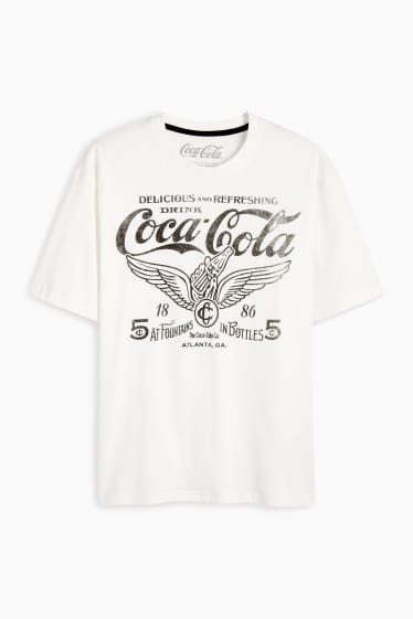 Bărbați - Tricou - relaxed fit - Coca-Cola - alb