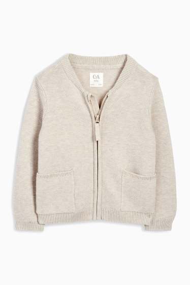Baby: jongens - Babyvest - beige