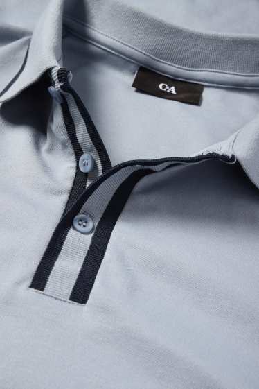 Herren - Poloshirt - grau