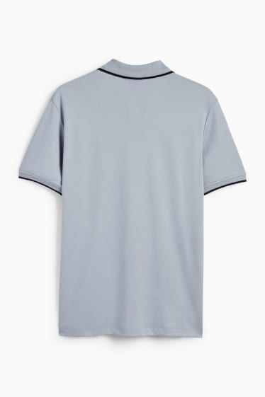 Herren - Poloshirt - grau