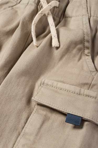Baby: jongens - Babycargobroek - beige