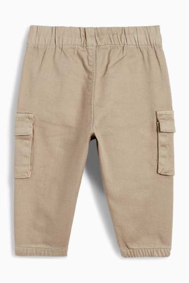 Baby: jongens - Babycargobroek - beige