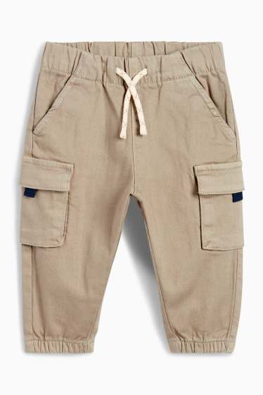Baby: jongens - Babycargobroek - beige
