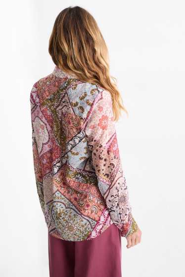 Damen - Bluse - geblümt - bunt